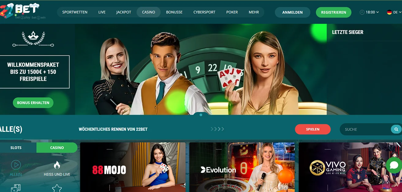 22Bet Live-Casino 22Bet Live-Casino
